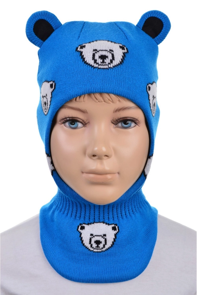 Шлем мал,01224-02,-(ярк.синий,син,,ушки мишки), (44)