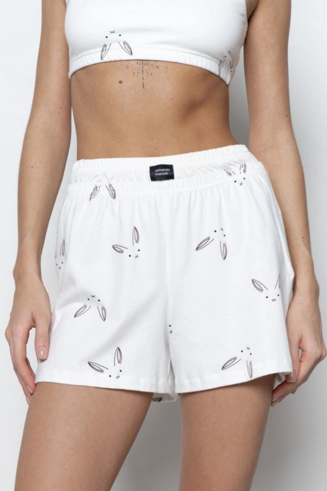 Шорты жен,45109,1h-027m(бело-серый,молоч,,зайчики), (46-170)