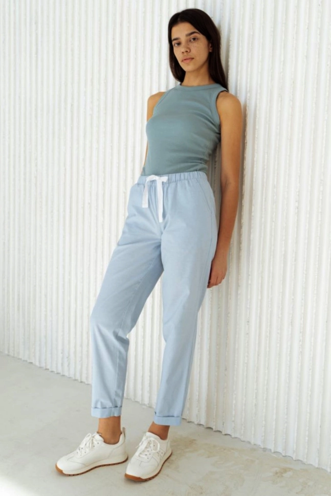 Брюки жен,50079,4f-731(светло-голубой,голмел,,), (42-170)