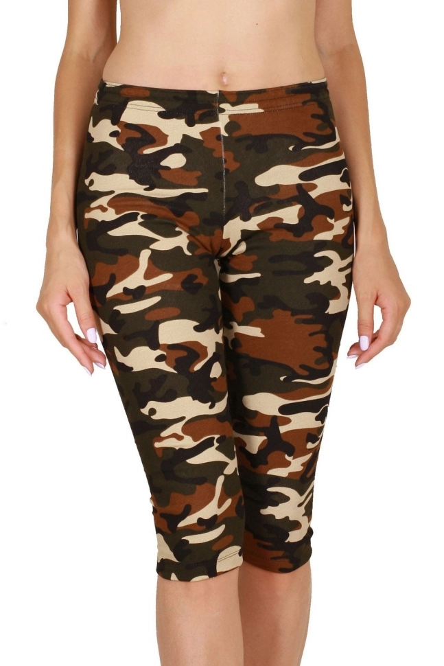 Бриджи жен,s6657,s6657/56(хаки с рис. 45,зел-т,,беж корич камуф), (42-170)