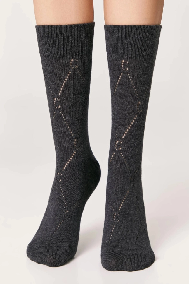 Носки жен,22с-27сп,623(темно-серый,антрац,,), (23-25)