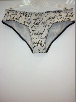 Трусы жен,s4828,s4828/11(серый меланж с рис. 23331,сермел,-,чер надписи), (44)