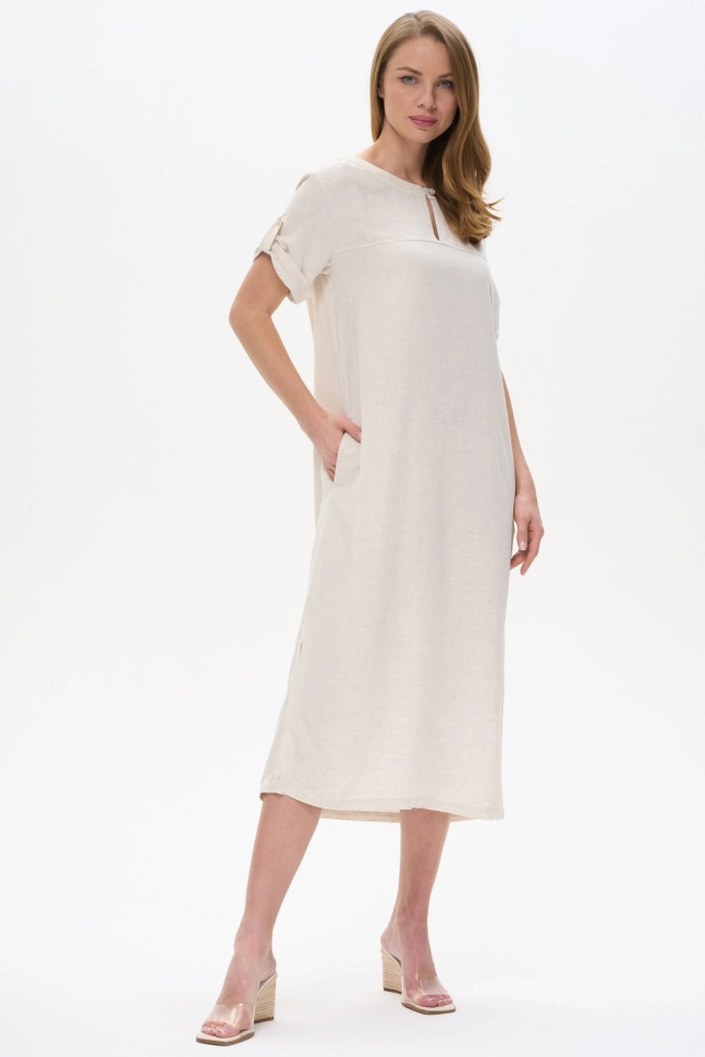 Платье жен,n7000,n7000-o04.5s12(экрю,бежмел,,), (48-164)