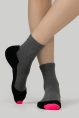 Носки жен,25338c,1010(серый меланж,сермел,чер,), (23-25)