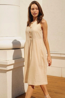 Платье жен,70155,2f-132(бежевый,беж,,), (50-170)