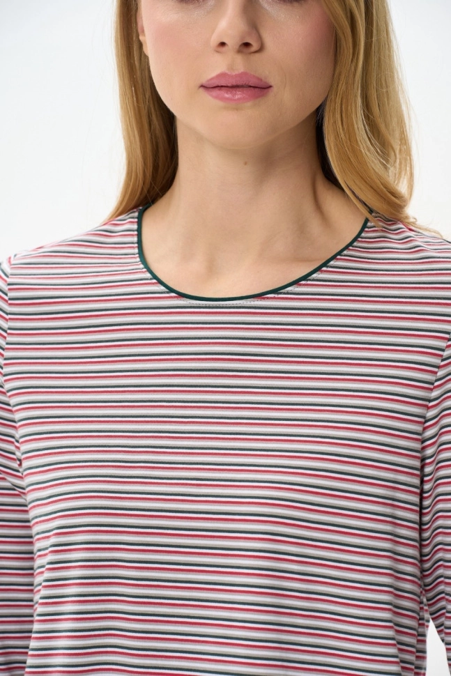 Джемпер жен,k1580,k1580-s30.4f01(красный,красн,сер,полос), (44-164)