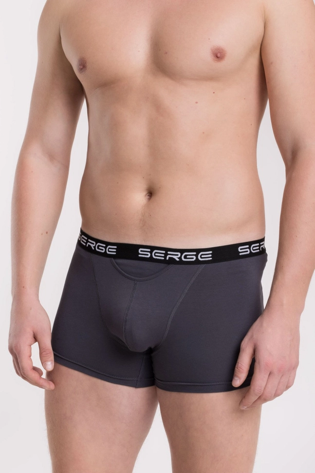 Трусы муж,s7016,s7016/14(тёмно-серый,сер-т,,черн фирм рез SERGE), (46)