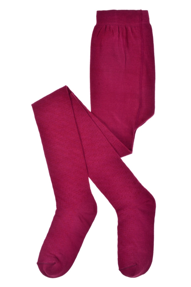 Колготки дев,с662,-(бордовый,бордо,,ромбы зигзаги полосы), (134,140-20-21)