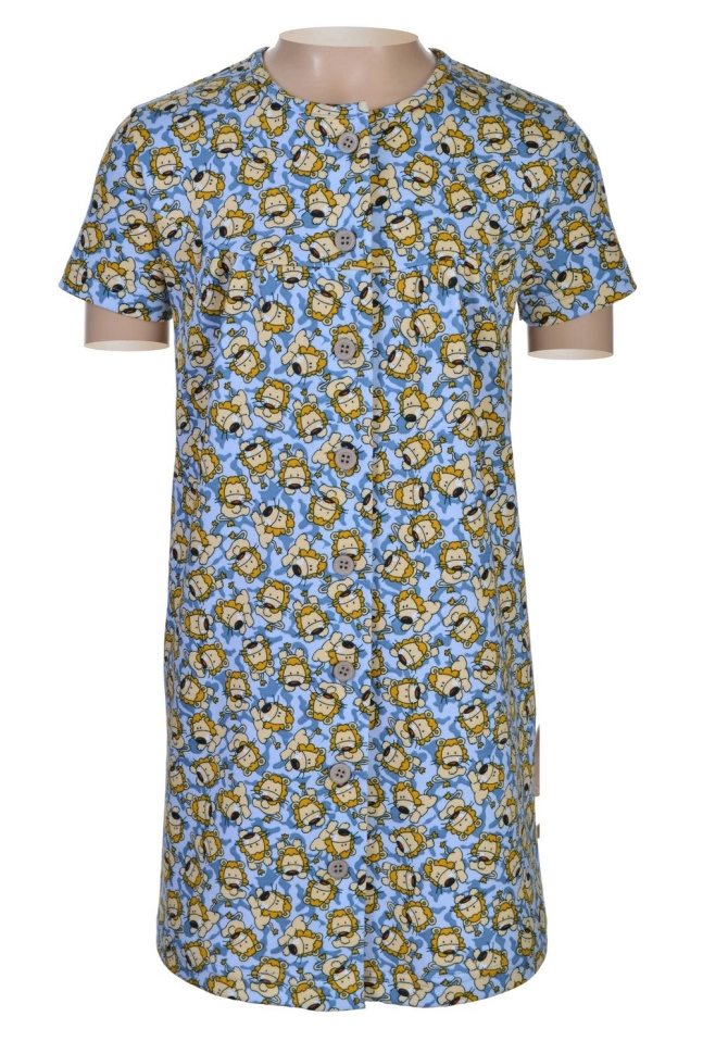 Халат дев,л777890,-(львы на голубом,сер-св,,львята), (30-110,116)