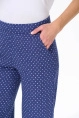 Брюки жен,b0280,b0280-g58.3s01(нави,син,,гол горошек), (48-164)