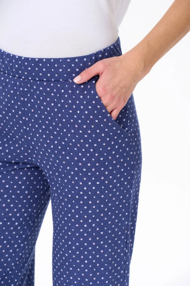 Брюки жен,b0280,b0280-g58.3s01(нави,син,,гол горошек), (48-164)