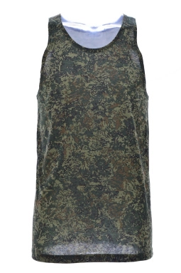 Майка муж,р106276,-(оливковый,зел,,камуфляж мелкий квадрат), (46-182,188)