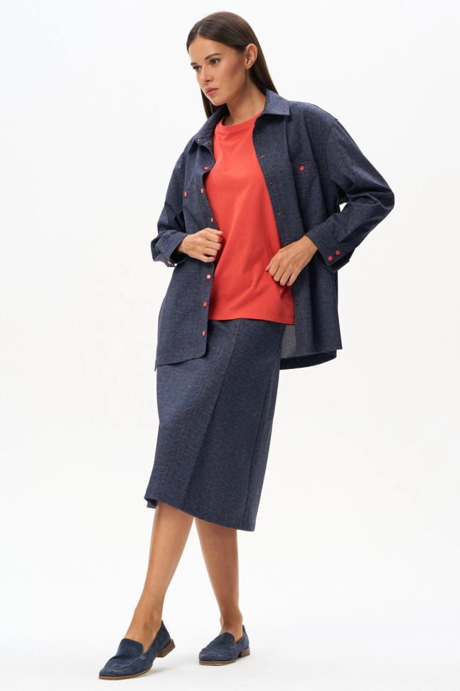 Жакет жен,j1240,j1240-d50.6s03(синий,синмел,,красн кнопки), (44-164)