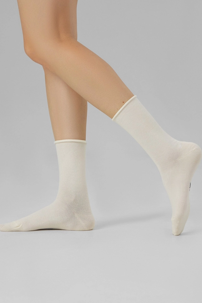 Носки жен,25245kby-1,1303(молочный,молоч,,), (25-27)