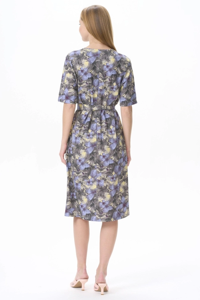 Платье жен,n0281,n0281-z90.3s11(серый,,,бабочки), (50-164)