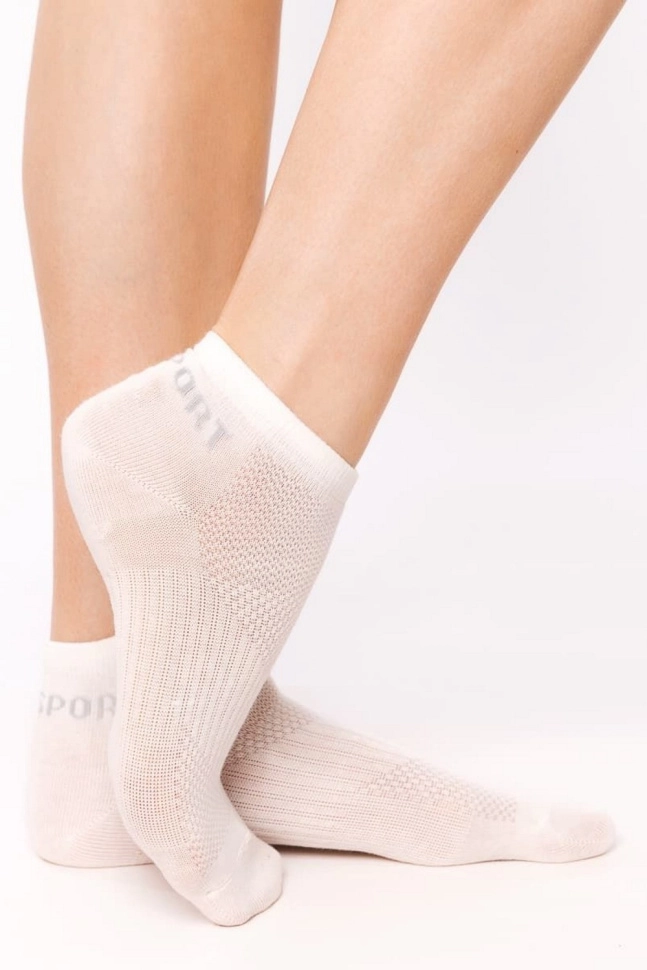 Носки жен,25300cby,20300c,153(белый,бел,,sport корал квадр), (23-25)