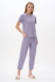 Брюки жен,b0280,b0280-g41.4s06(сиреневый,сер,,бел горош), (60-164)