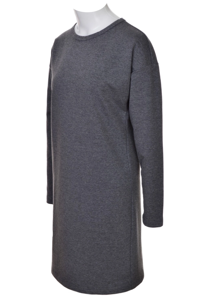 Платье дев,s0652,s0652(тёмно-серый меланж,антрац,,), (42-164)