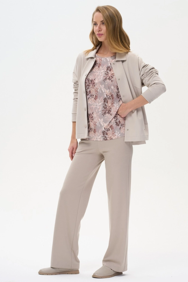 Джемпер жен,l0064,l0064-p19.5f15(бежевый,беж,,листья), (52-164)