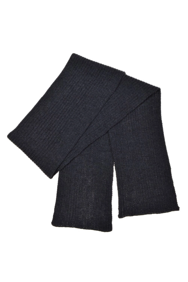 Шарф жен,6083-22,-(антрацит dark grey melange729 ASCONA 26/2,антрац,,меринос спецзаказ), (160х18)