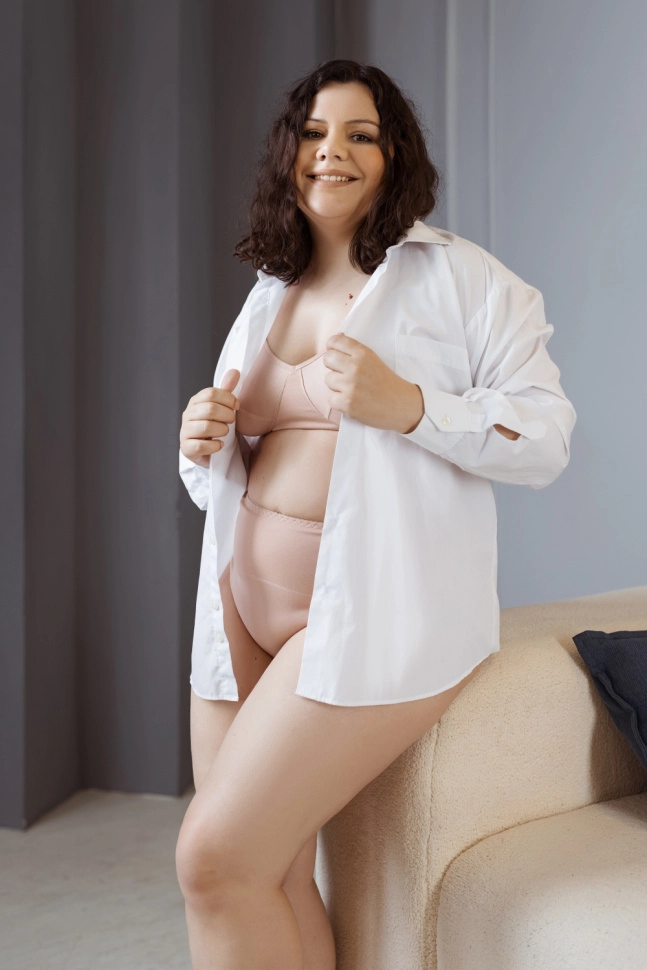 Бюстье жен,s1025,s1025/31(серебристый пион,беж,,), (44-170)