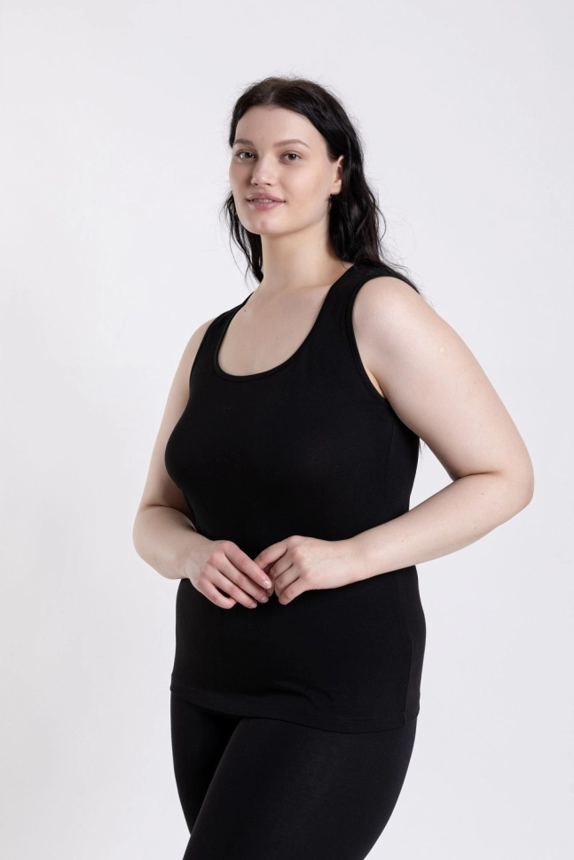 Майка жен,s6247,s6247/53,s6247/39,s6247/34,s6247/26,s6247/23,s6247/19(чёрный,чёрный 001,чер,,), (52-164)