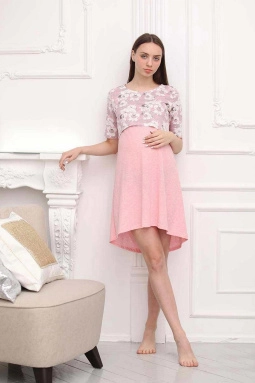 Сорочка ноч жен,1-нмп30501,-(розовый/молочный,роз-св,,зайки), (42-170,176)