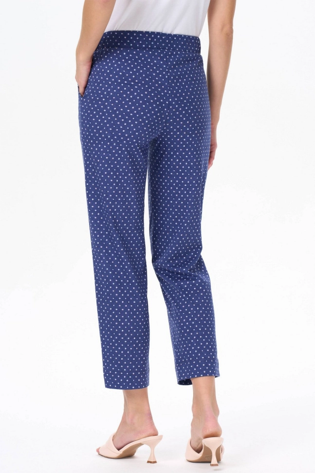 Брюки жен,b0280,b0280-g58.3s01(нави,син,,гол горошек), (48-164)