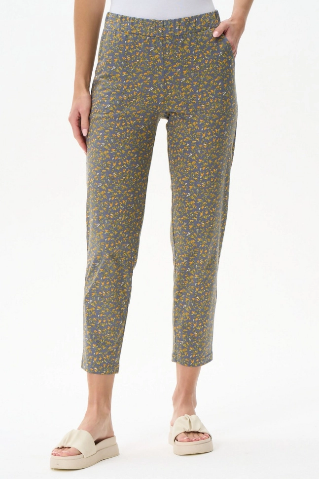 Брюки жен,b0264,b0264-f90.4s03(серый,сер-т,,желт цв), (54-164)