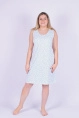 Сорочка ноч жен,в306235,-(бирюзовые розочки,бел,,), (44-158,164)