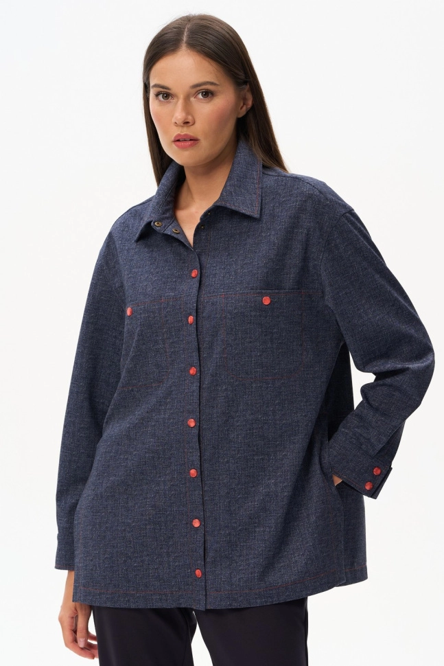 Жакет жен,j1240,j1240-d50.6s03(синий,синмел,,красн кнопки), (44-164)