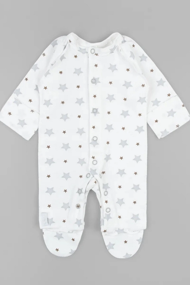 Комбинезон мал,1001а-16,-(белый/голубой,гол,,звёзды 2шт), (14-42)