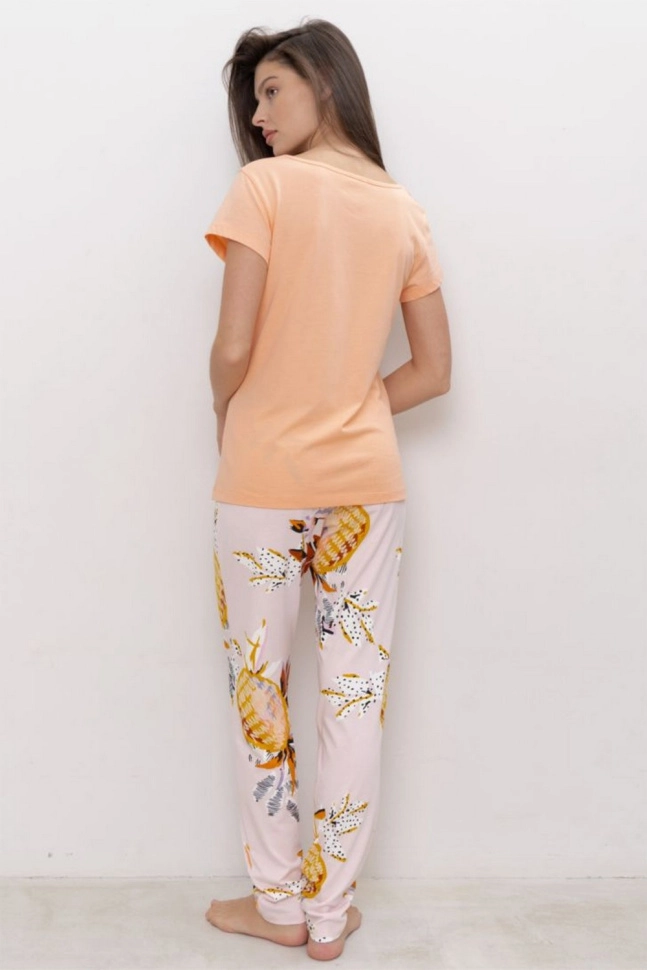 Брюки жен,50018,3h-052(розовый,роз-св,,ананасы), (42-170)