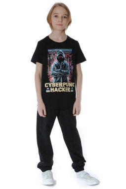 Фуфайка мал,13-327,13-3277(черный,чер,,Хакер), (32-134)