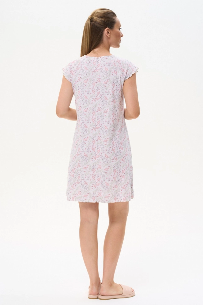 Сорочка ноч жен,s2605,s2605-p18.4f09(бежево-розовый,бежмел,бордо,сер зел веточки цветоч), (50-164)