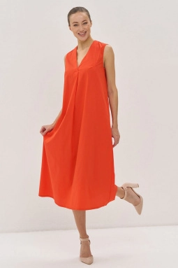 Платье жен,5241-3793,-(апельсиновая корочка,оранж,,), (46-158,164)