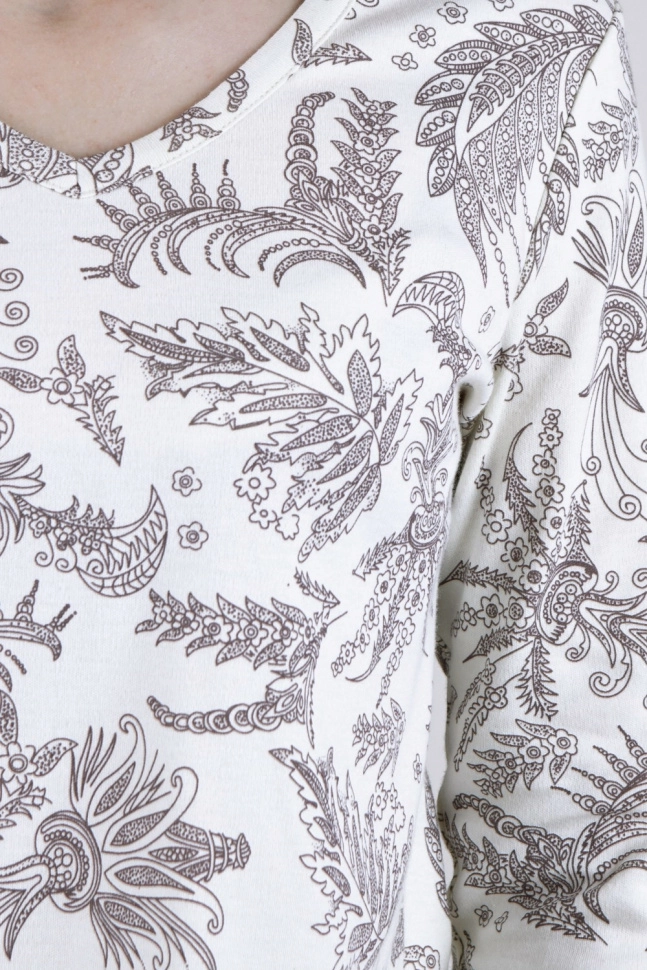 Пижама жен,в218122,-(турецкие мотивы коричневые,молоч,корич,), (50-158,164)