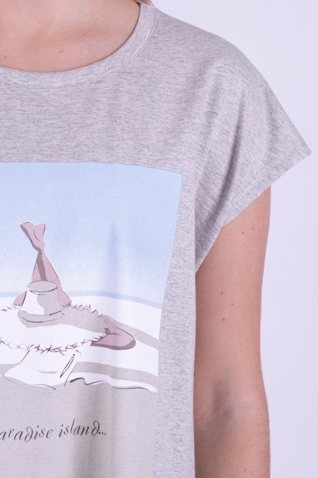 Платье жен,в706393,-(меланж,сермел,,пляж), (48-170,176)