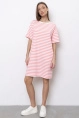 Платье жен,70184,1f-050(бело-розовый,роз,молоч,полоски), (46-170)
