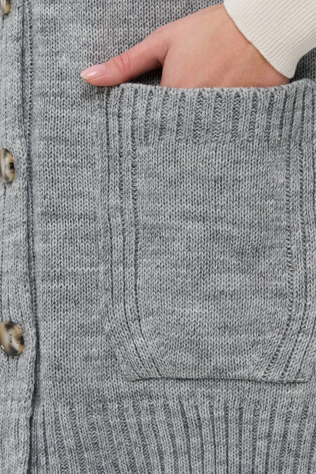 Жилет жен,5252-1801,-(св. серый меланж,сермел,,), (46-48-158,164)