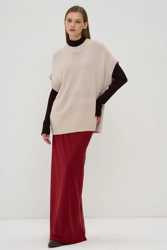 Жилет жен,5242-1783,-(ваниль,беж,,), (46-48-158,164)