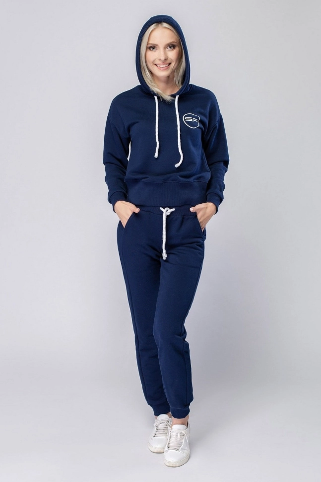 Джемпер жен,s6509,s6509/2(тёмно-синий,син-т,,принт SF), (46-170,176)