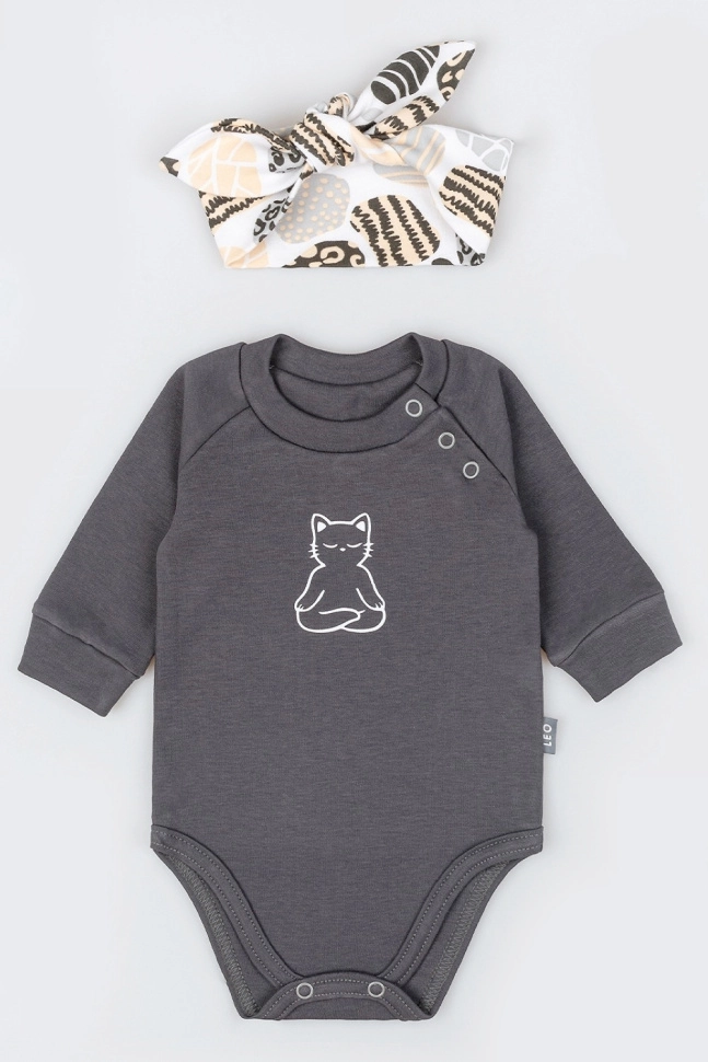 Боди дев,1022а,-(графит,сер-т,,боди+повязка), (20-62)