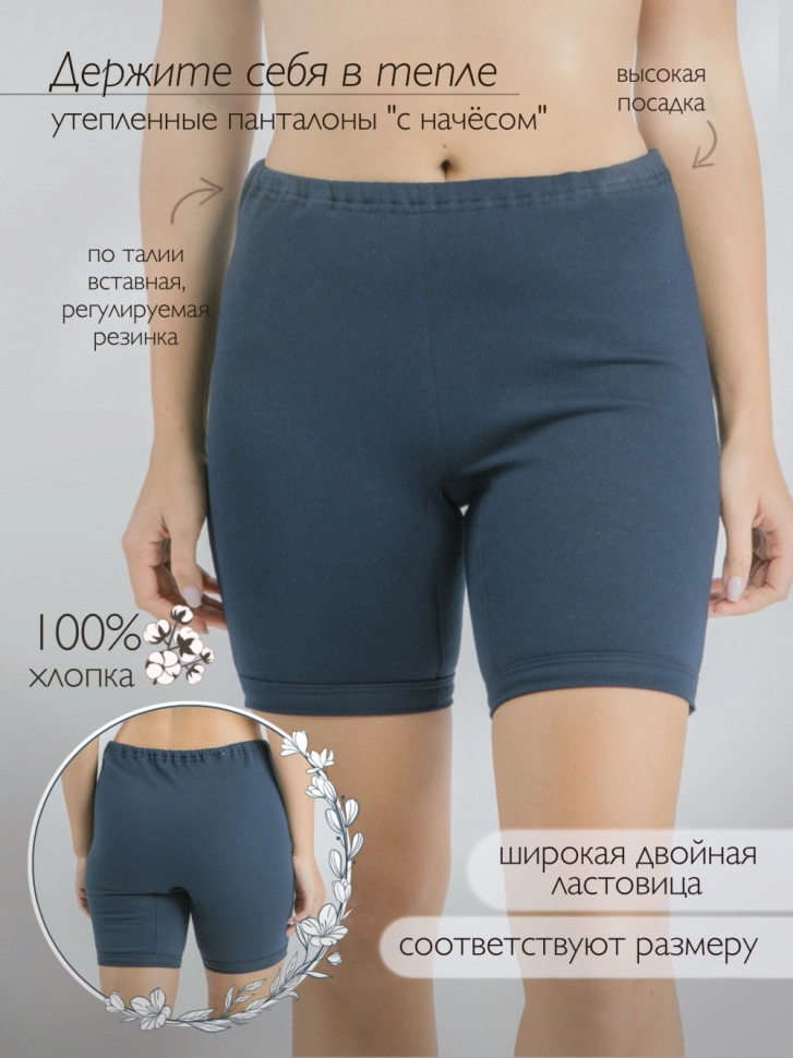 Панталоны жен,р023057,р027386,-(индиго,син,-,-), (60)