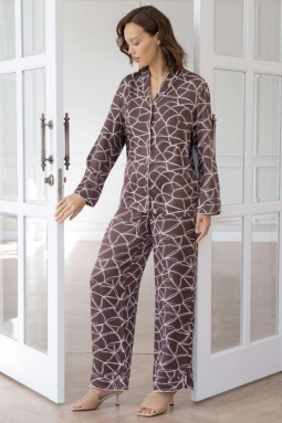 Пижама жен,80122,1s-094(горький шоколад,корич,,плетеная сетка), (54-170)