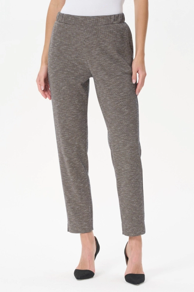 Брюки жен,b1061,b1061-m93.3f10(серо-бежевый,коричмел,,), (48-164)