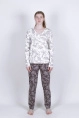 Пижама жен,в218122,-(турецкие мотивы коричневые,молоч,корич,), (50-158,164)