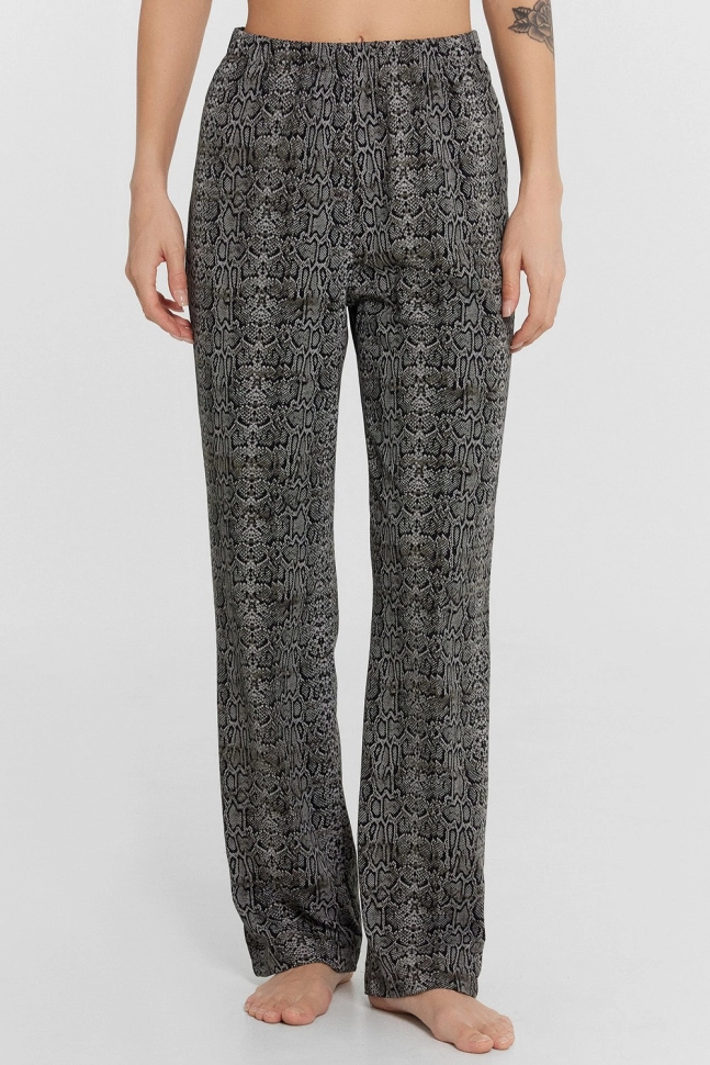 Пижама жен,592462,24-29870пп-0(змеиный принт,сер,чер,), (56-164,170)