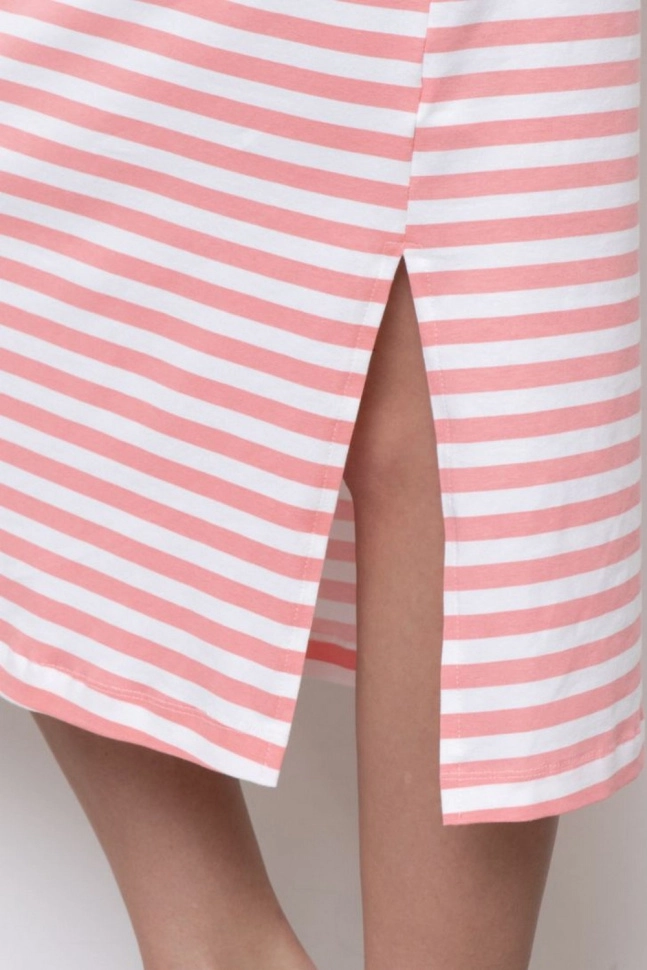 Платье жен,70185,1f-050(бело-розовый,корал,молоч,полоски), (44-170)