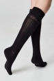Гольфы жен,23с-152сп,006(черный,чер,,полос ажур), (23-25)